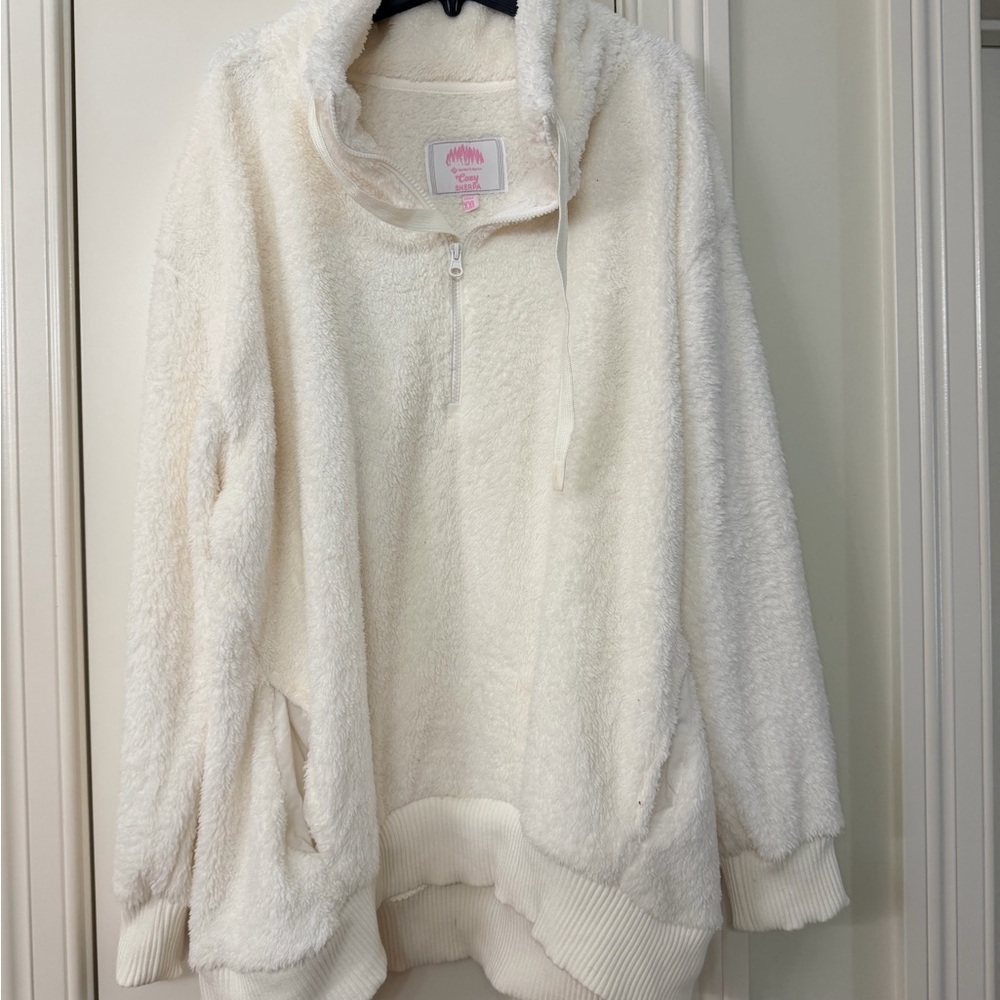 Elegant Cream Women's Quarter zip